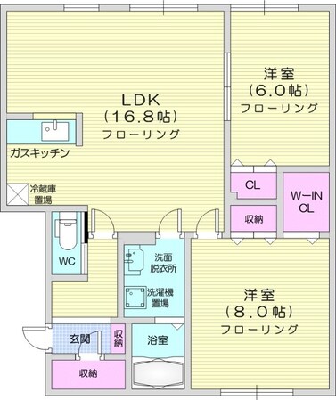 麻生駅 徒歩15分 2階の物件間取画像